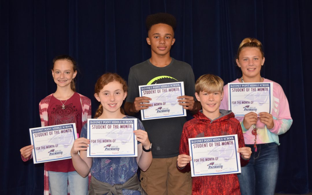 Congratulations Students of the Month