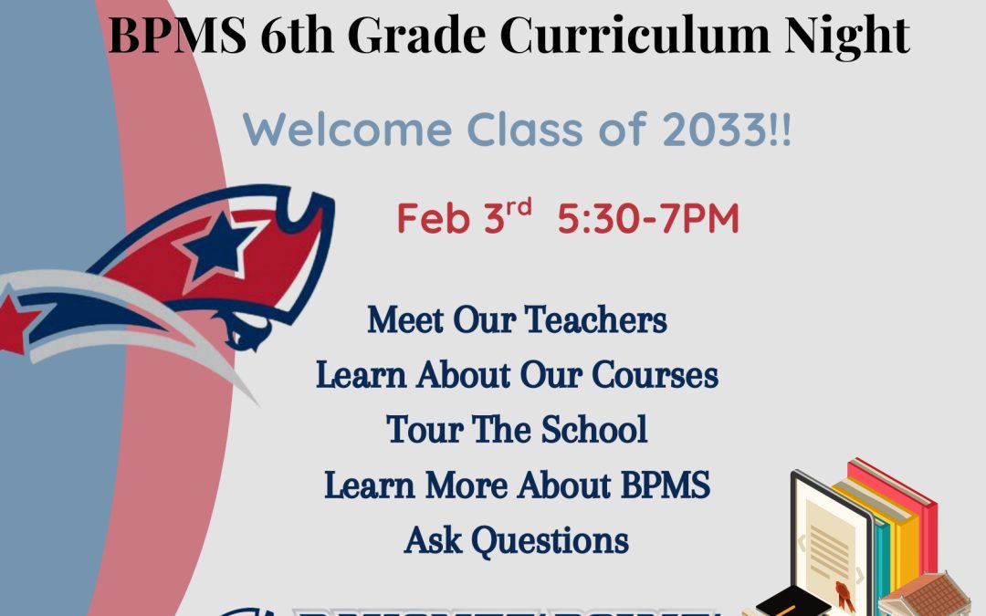 6th Grade Curriculum Night